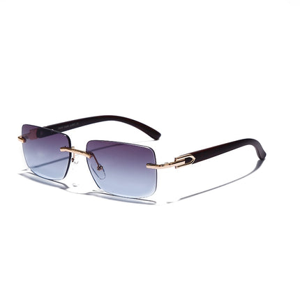 Men's Rectangular Rimless Sunglasses - wnkrs