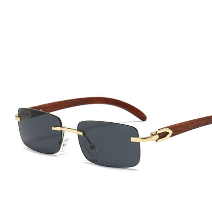 Men's Rectangular Rimless Sunglasses - wnkrs