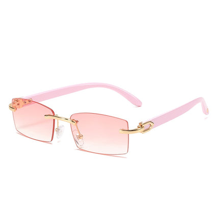 Men's Rectangular Rimless Sunglasses - wnkrs