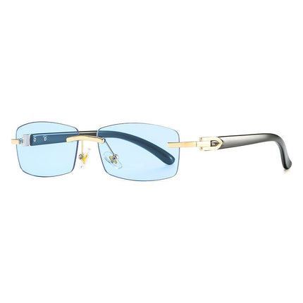 Men's Rectangular Rimless Sunglasses - wnkrs