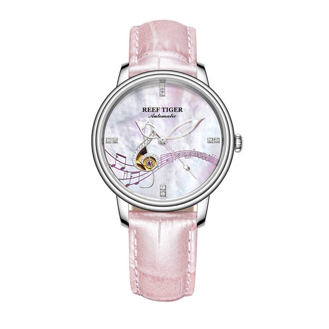 Women's Casual Automatic Watches with Leather Strap - wnkrs