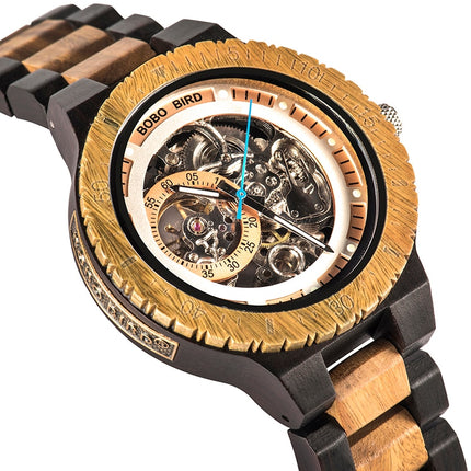 Men's Wooden Automatic Mechanical Watch - wnkrs