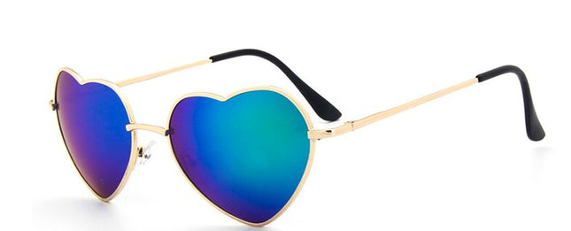 Women's Stylish Colorful Sunglasses with Heart Shaped Lenses - wnkrs