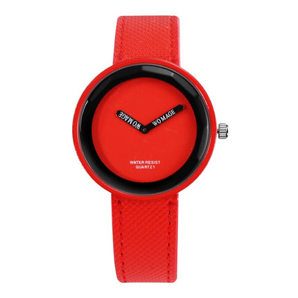 Colorful Watch with Leather Band - wnkrs
