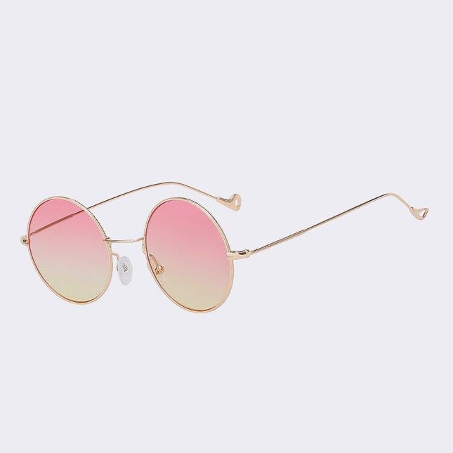 Women's Round Steampunk Sunglasses - wnkrs
