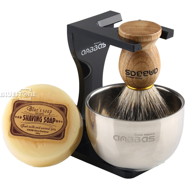 Shaving Brush with Stand and Soap - wnkrs