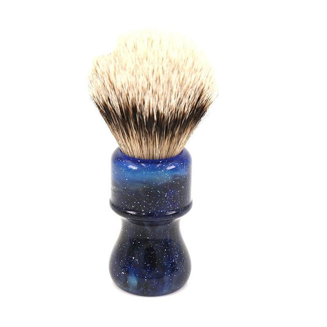 Mysterious Space Colored Silvertip Badger Hair Brush - wnkrs