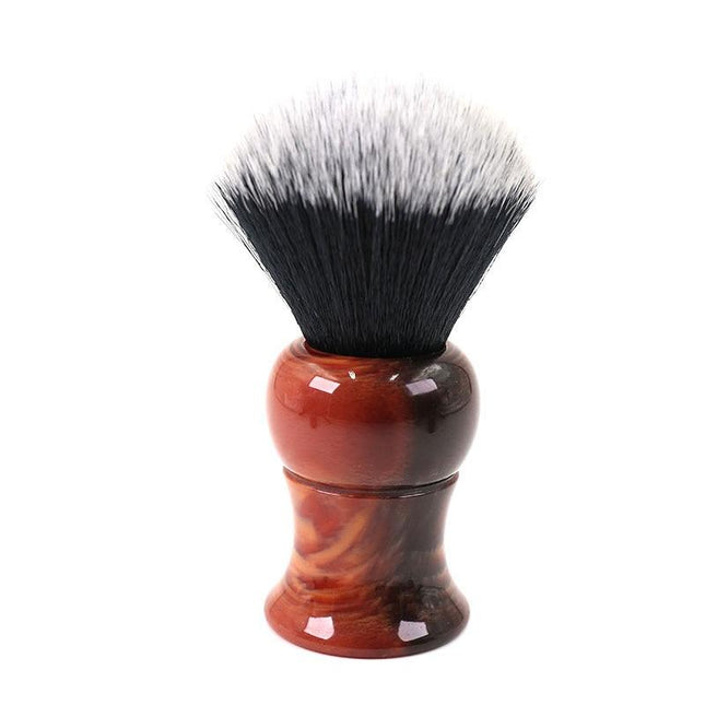 Wood Colored Resin Men's Shaving Brush - wnkrs