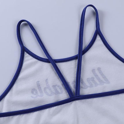 Women's Vintage Crop Top with Letter - Wnkrs