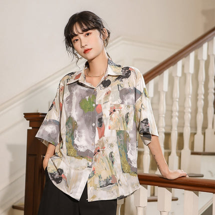 Women's Oversized Short Sleeve Blouse - Wnkrs