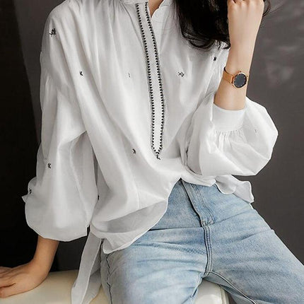 Women's Puff Sleeved Blouse - Wnkrs