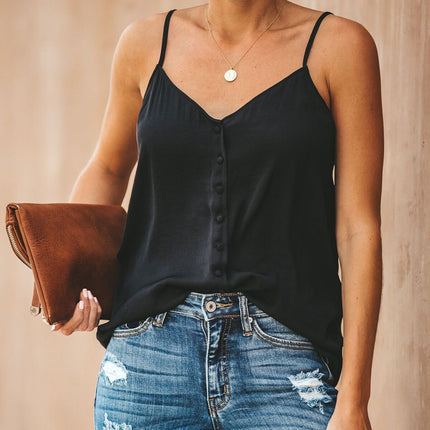 Simple Button Down Cami Top - Wnkrs