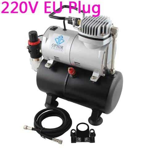 Compact Air Compressor with Dual Action Airbrush - wnkrs