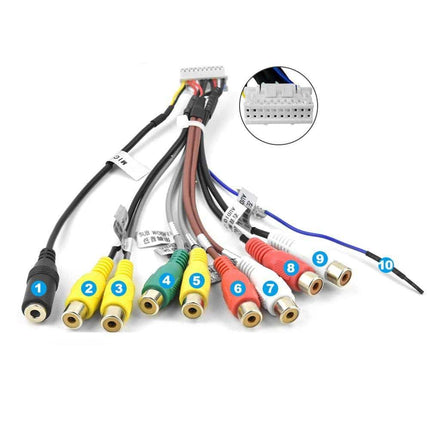 Car Radio Wiring Harness with Microphone Wire - wnkrs