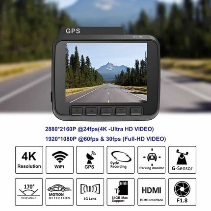 GPS WiFi Dash Camera Full HD - wnkrs