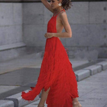 High Waist Asymmetrical Dress for Women - Wnkrs