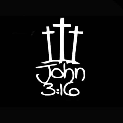 John 3:16 Car Sticker - wnkrs