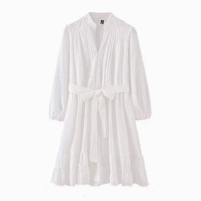 Liberty White Mini Dress for Women - Wnkrs