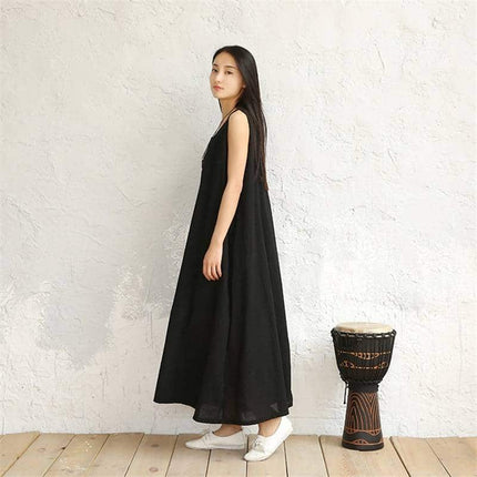 Linen Women's Dress in Casual Style - Wnkrs