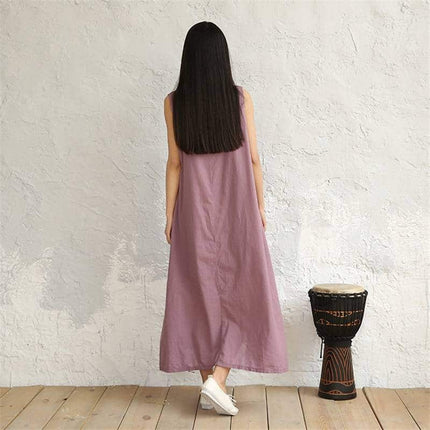 Linen Women's Dress in Casual Style - Wnkrs