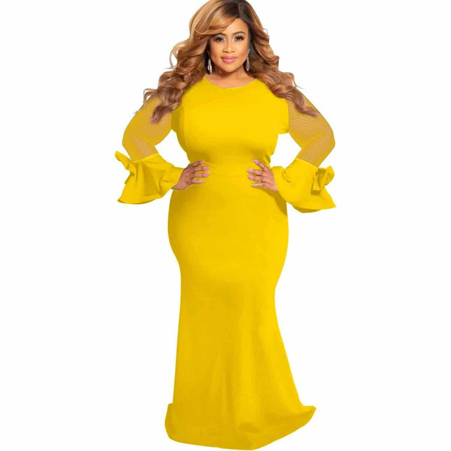 Long Sleeve Plus Size Dress - Wnkrs