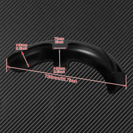 Motorcycle Gloss Black Front Fender - wnkrs