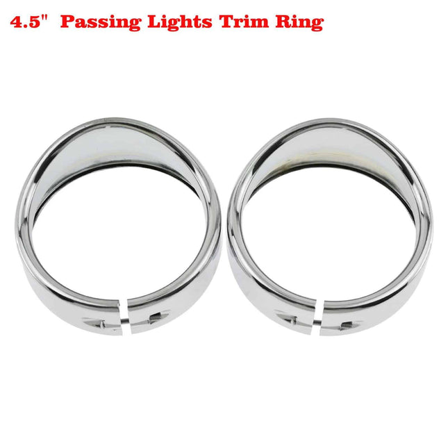 Motorcycle Visor Headlight Trim Ring Set - wnkrs