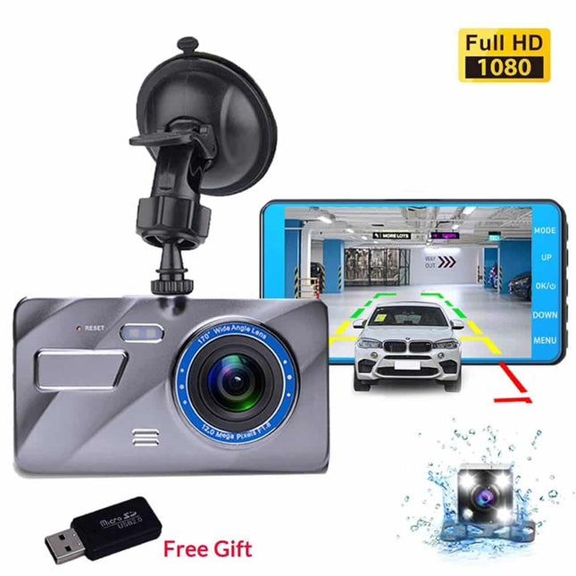 Silver Design Front and Rear Dashcamera with G-Sensor - wnkrs
