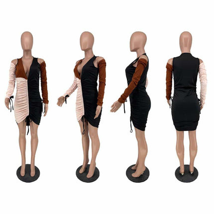 Women's Drawstring Knee Dress - Wnkrs