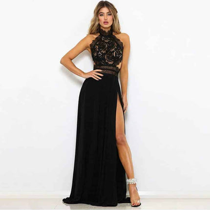 Women's Floral Lace Evening Dress - wnkrs