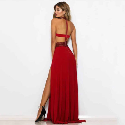 Women's Floral Lace Evening Dress - wnkrs