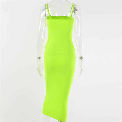 Women's Spaghetti Strap Backless Maxi Dress - Wnkrs