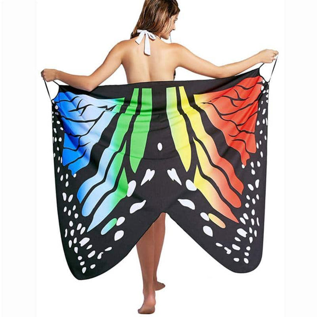 Women's Butterfly Printed Beach Long Dress - Wnkrs