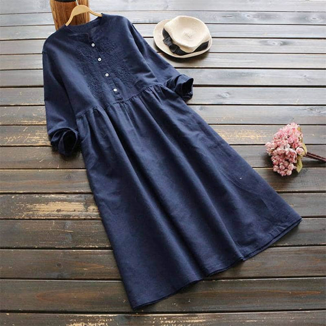 Women's Embroidered Maxi Dress - Wnkrs